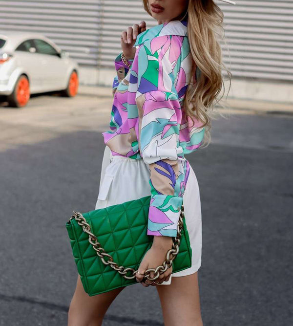 70s long sleeve - Flamingo Frock