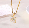 Evil eye pendant - Flamingo Frock