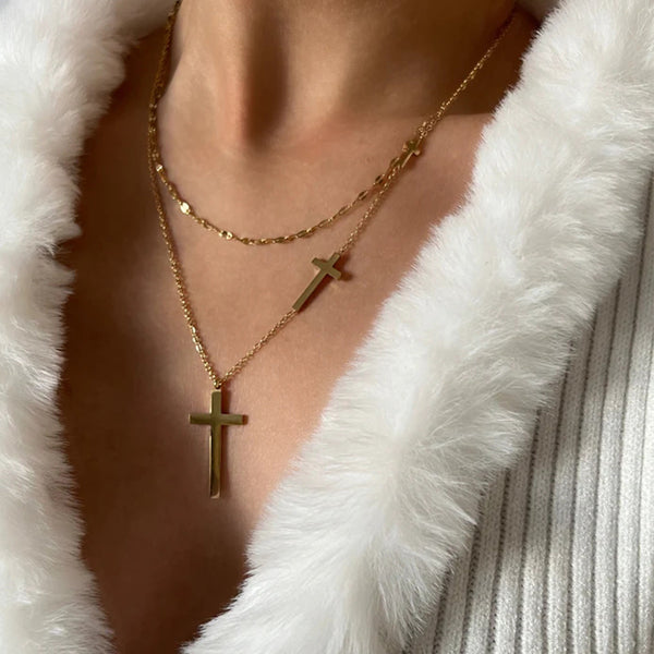 Blessed layered necklace - Flamingo Frock